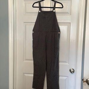 Zara Eyelet Overalls